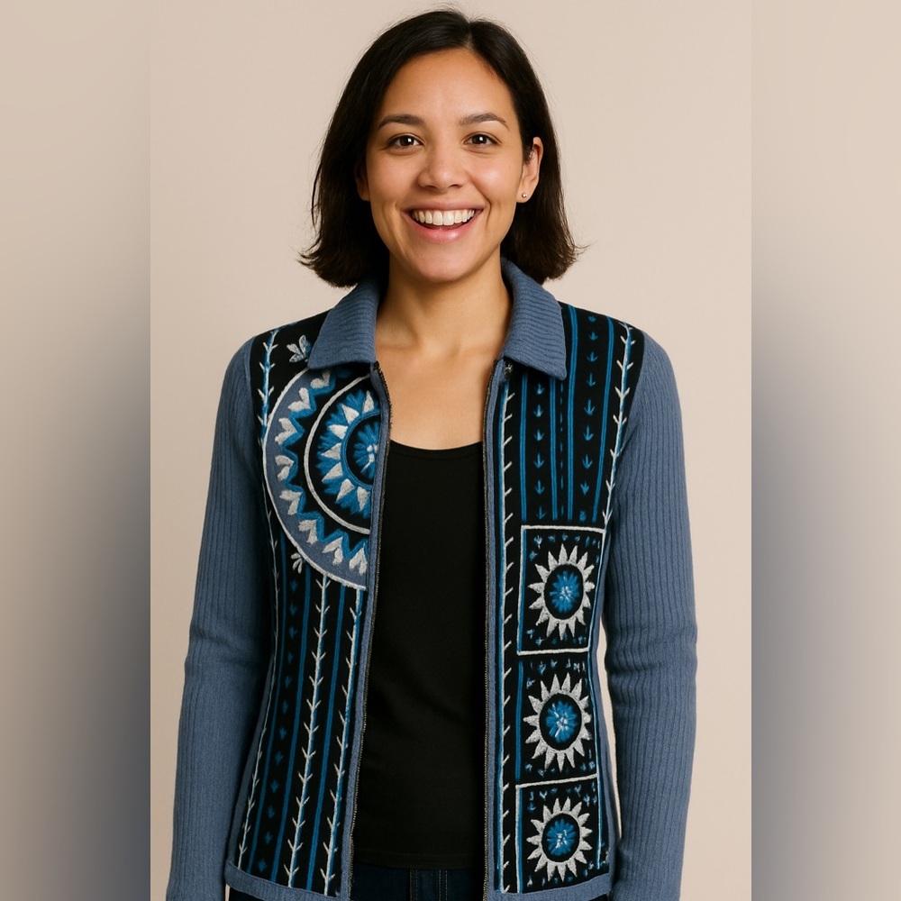 Bob Mackie XXS sweater-jacket